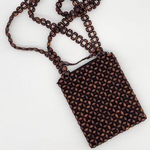 Brown Beaded Purse